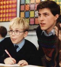 Student and primary school pupil